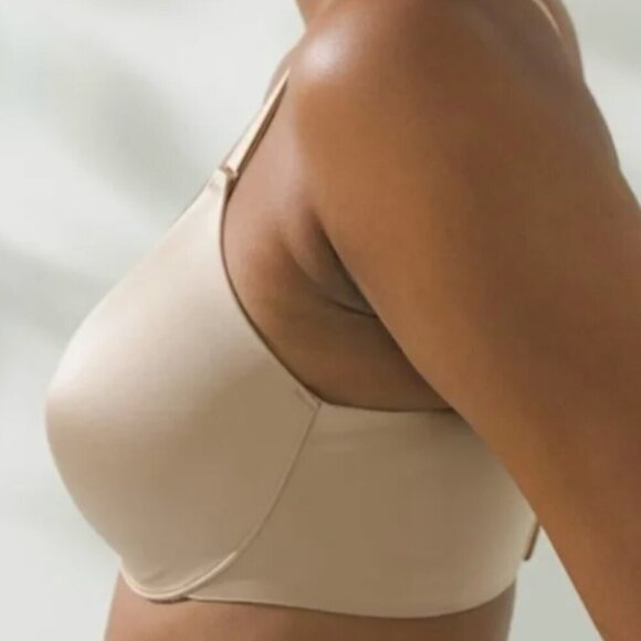 Vanishing Back Full Coverage Bra 34G Pale Sand Nude Neutral SOMA Cuup Skims gap - Picture 2 of 7